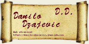 Danilo Džajević vizit kartica